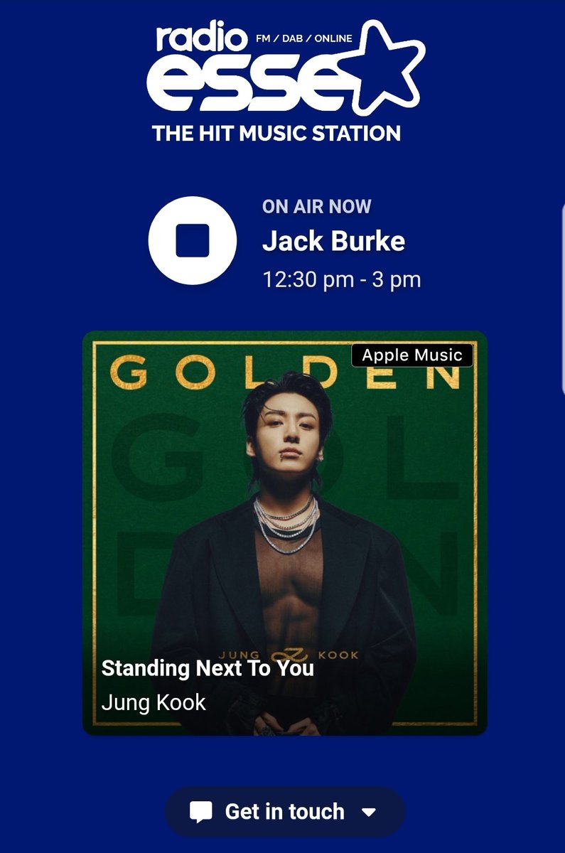 Mabbi_1's tweet photo. Thank you so much #JackBurke @RadioEssex for playing #StandingNextToYou by #Jungkook on your show this afternoon💖 https://t.co/egJURE02IB
