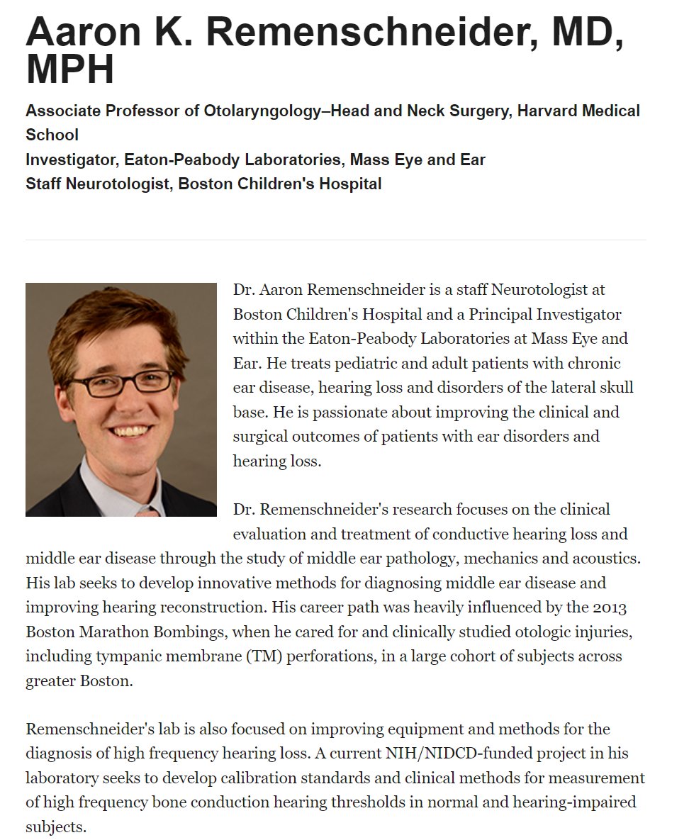 Caroline Robson, MBChB (@callyrobs) on Twitter photo So excited to moderate today's webinar with <a href="/SteveEJConnor/">Steve Connor</a>! <a href="/EliotShearer/">Eliot Shearer, MD PhD</a> and Aaron Remenschneider are exceptionally talented neurotologists from <a href="/BostonChildrens/">Boston Children's</a> in both the clinical and research arenas. Can't wait to learn from them both! So excited to moderate today's webinar with <a href="/SteveEJConnor/">Steve Connor</a>! <a href="/EliotShearer/">Eliot Shearer, MD PhD</a> and Aaron Remenschneider are exceptionally talented neurotologists from <a href="/BostonChildrens/">Boston Children's</a> in both the clinical and research arenas. Can't wait to learn from them both!