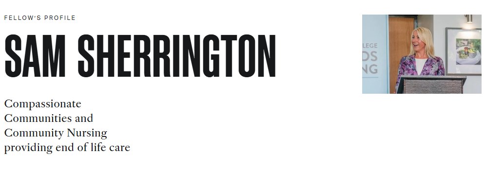 SamSherrington's tweet image. I am thrilled to share that I have been awarded a Churchill Fellowship for 2024! Excited to connect with leading experts in district nursing, community nursing and palliative and end of life care to gain insights that will help drive positive change. Thank you to the Churchill…