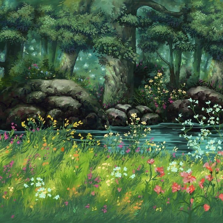 anime_'s tweet photo. "Nature is something very important to me. "It's what inspires me and what makes me want to create." ~Hayao Miyazaki https://t.co/YKKAU0h3OR