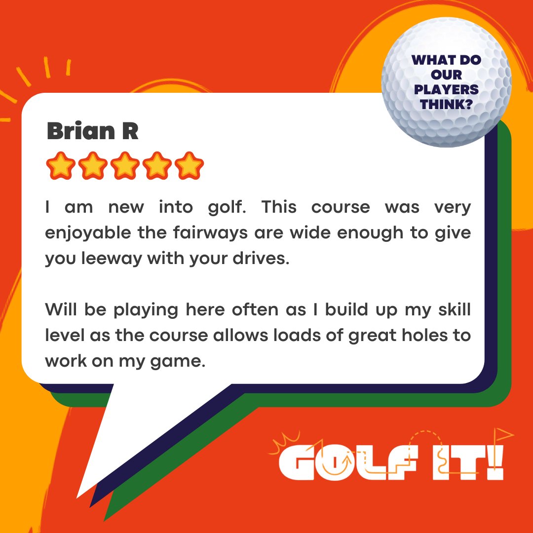 Have you tried everything we've got to offer? 

Thank you to everyone who's come down recently and left us a review! Check out some of the most recent ones.

golf-it.com

#kidsactivities #summerholiday #summerholidays #review #productreview #reviews