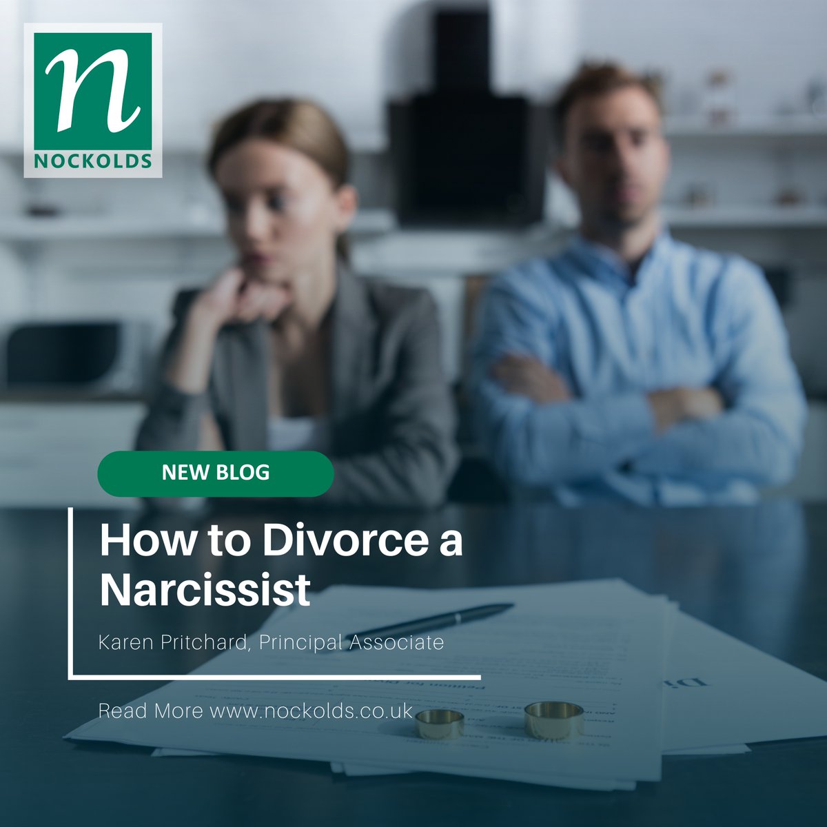 Karen Pritchard, Principal Associate in Family, discusses what she has learnt about how to divorce a narcissist in her latest blog, available to read here: nockolds.co.uk/how-to-divorce…