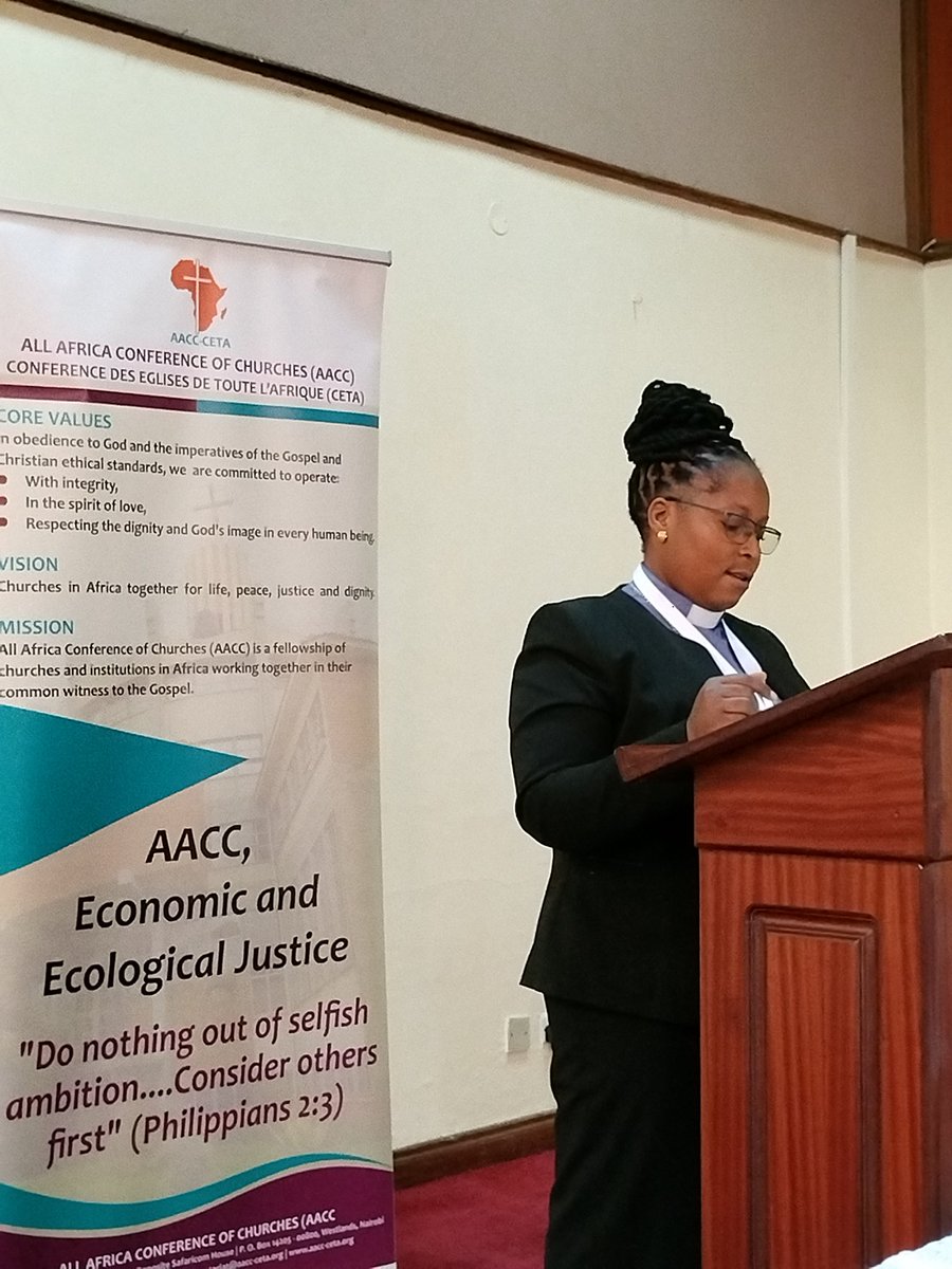Rev Zelda Cossa of Mozambique Christian Council leading the devotion session during <a href="/AaccCeta/">AACC-CETA</a> Anti-Corription Dialogue in Nairobi with technical support from <a href="/AUABC_/">African Union Advisory Board Against Corruption</a>