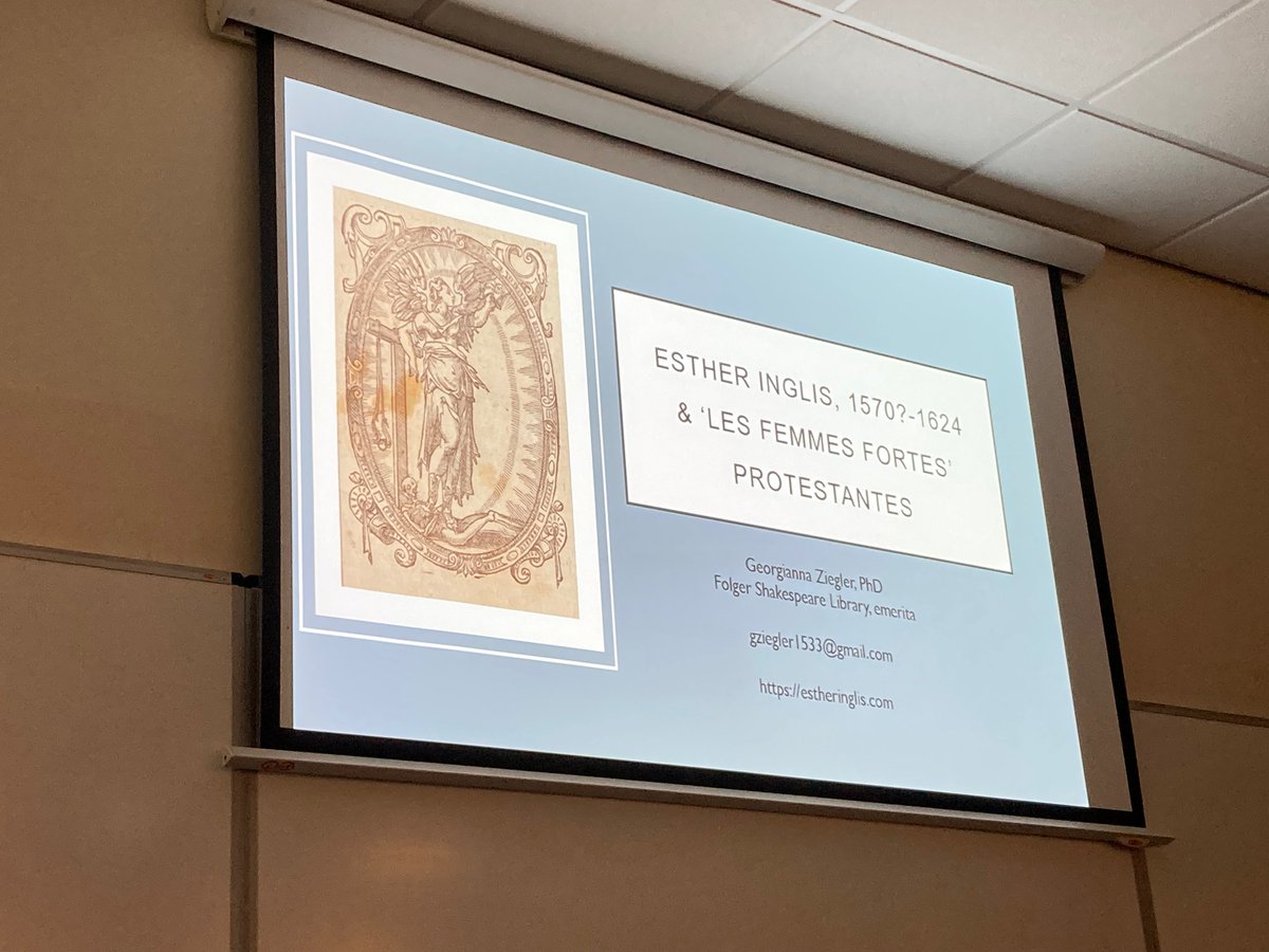 Many thanks to all who attended our "Perspectives on Esther Inglis" panel at the <a href="/IASSL_ScotLit/">IASSL</a> conference last week <a href="/UoNEnglish/">Nottingham English</a> ! 
We heard papers from Anna-Nadine Pike, Dr Jamie Reid Baxter, and Dr Georgianna Ziegler, all thinking about Esther Inglis as a literary author.