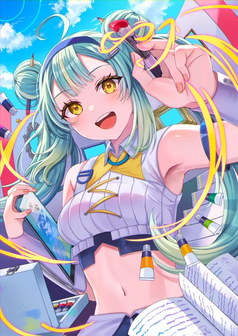 今年のメインビジュアルで描いたやつです!選ばれなかったけどお気に入りのイラストです 