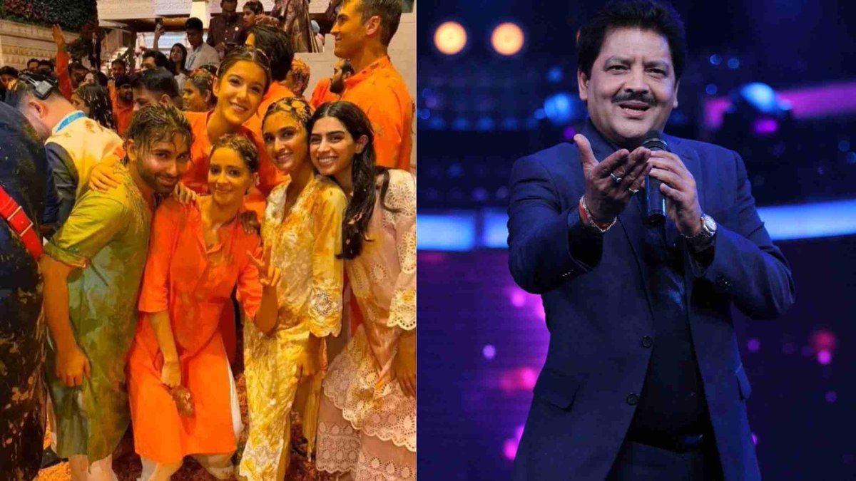 shaadi_fever's tweet photo. #UditNarayan’s performs Veer Zara's "Mein Yahan Hoon" at #AnantAmbani and #RadhikaMerchant 's haldi.
See the Video here- https://t.co/TaqoZxO87B https://t.co/O9zZVAaC6F