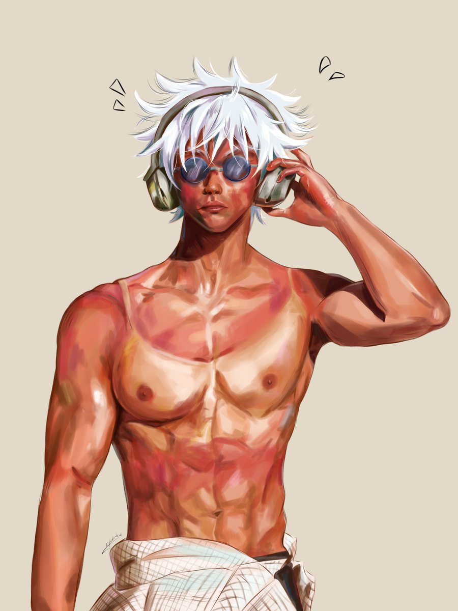 quhdox's tweet photo. He's a little tanned
#GojoSatoru #jujutsukaisenfanart https://t.co/sxTcmHQjeh