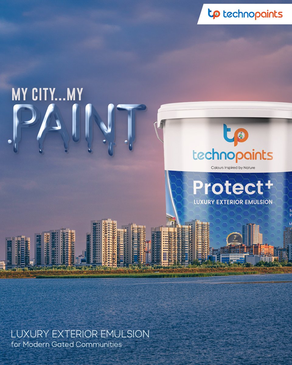 TechnopaintsS's tweet image. My City ...
My Paint ...
Protect+ Luxury Exterior Emulsion
for Modern Gated Communities.

#technopaints #protectplus #SSMB #emulsion
