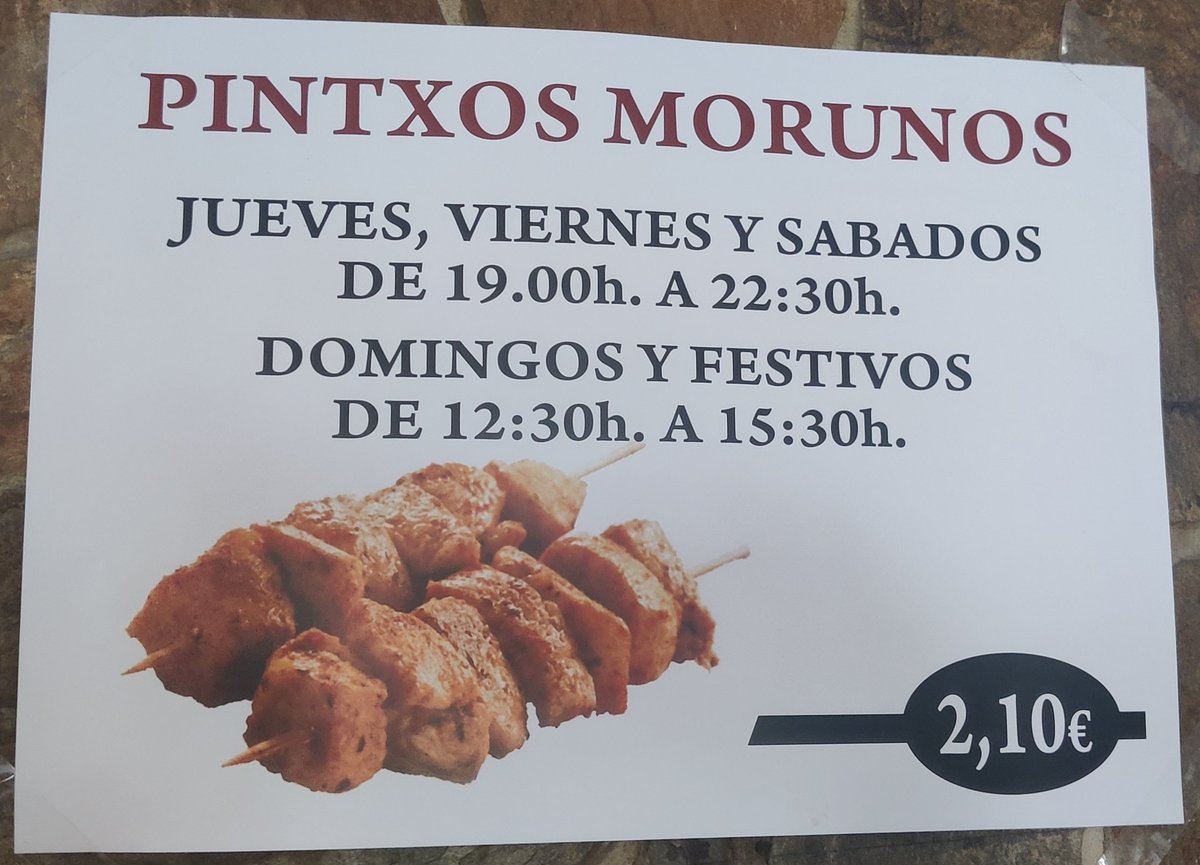 barakaataka7's tweet photo. Los mejores pintxos morunos de Barakaldo en el Bar Las quinielas "donde Manu" en Santa Teresa https://t.co/KTGrEYWuoM
