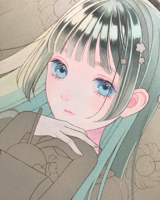 初めての絹…難しい 