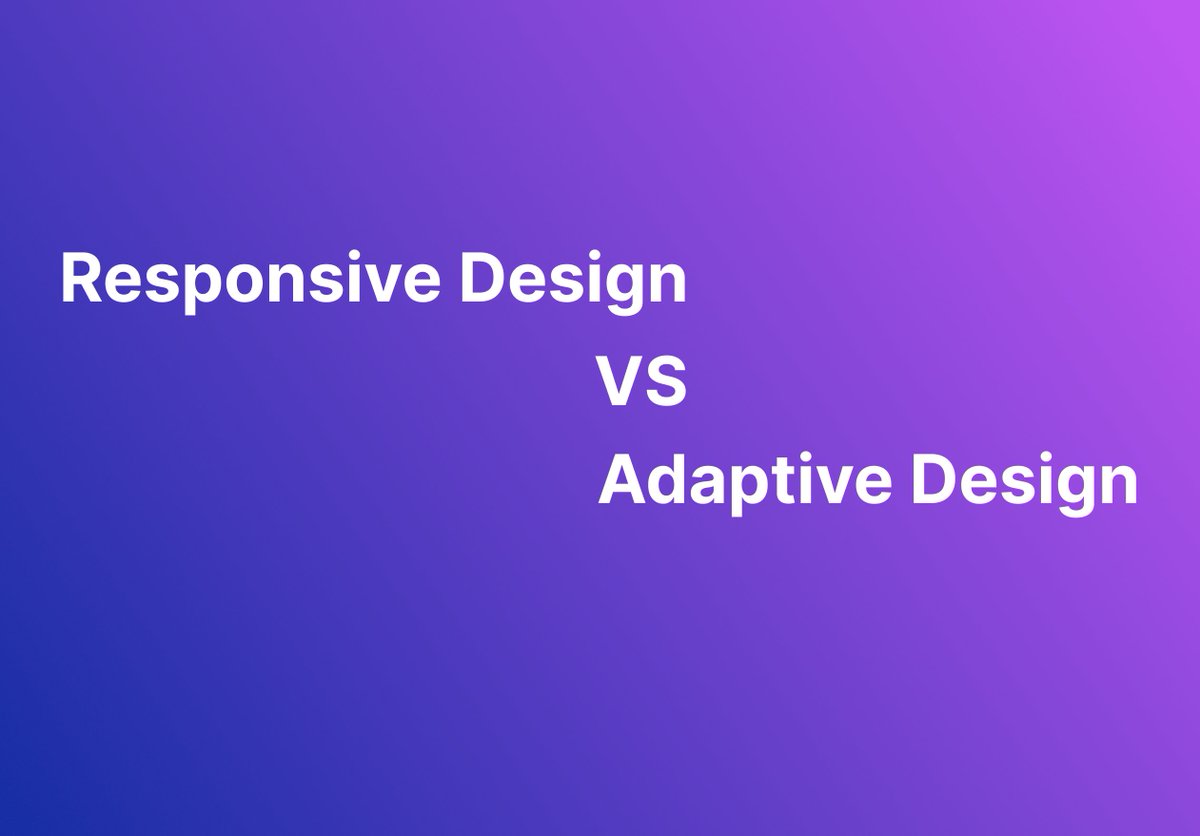 Jim_Ar_Rafi's tweet image. For any new UI/UX designer Responsive and Adaptive design very important.
Read below to understand it perfectly ⬇️