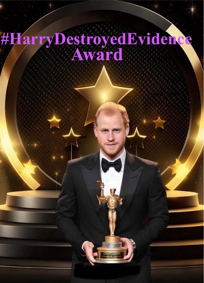 Working_Royals's tweet photo. @TheWantonWench @bronwenlthomas @RealRecaps @StephanieSidley
A ploy to divert attention.
We’ve not forgotten your many failings #BunkerHarry
A Disgrace to Crown & Country.
#HarryDoesNotDeserveThisAward #HarryIsNoHero #HarryTheSolider #ESPYS #ESPY2024 #ESPYAWARD #ESPYS24 #ESPYAwards
#HarryDestroyedEvidence https://t.co/PVBG28ZbQS
