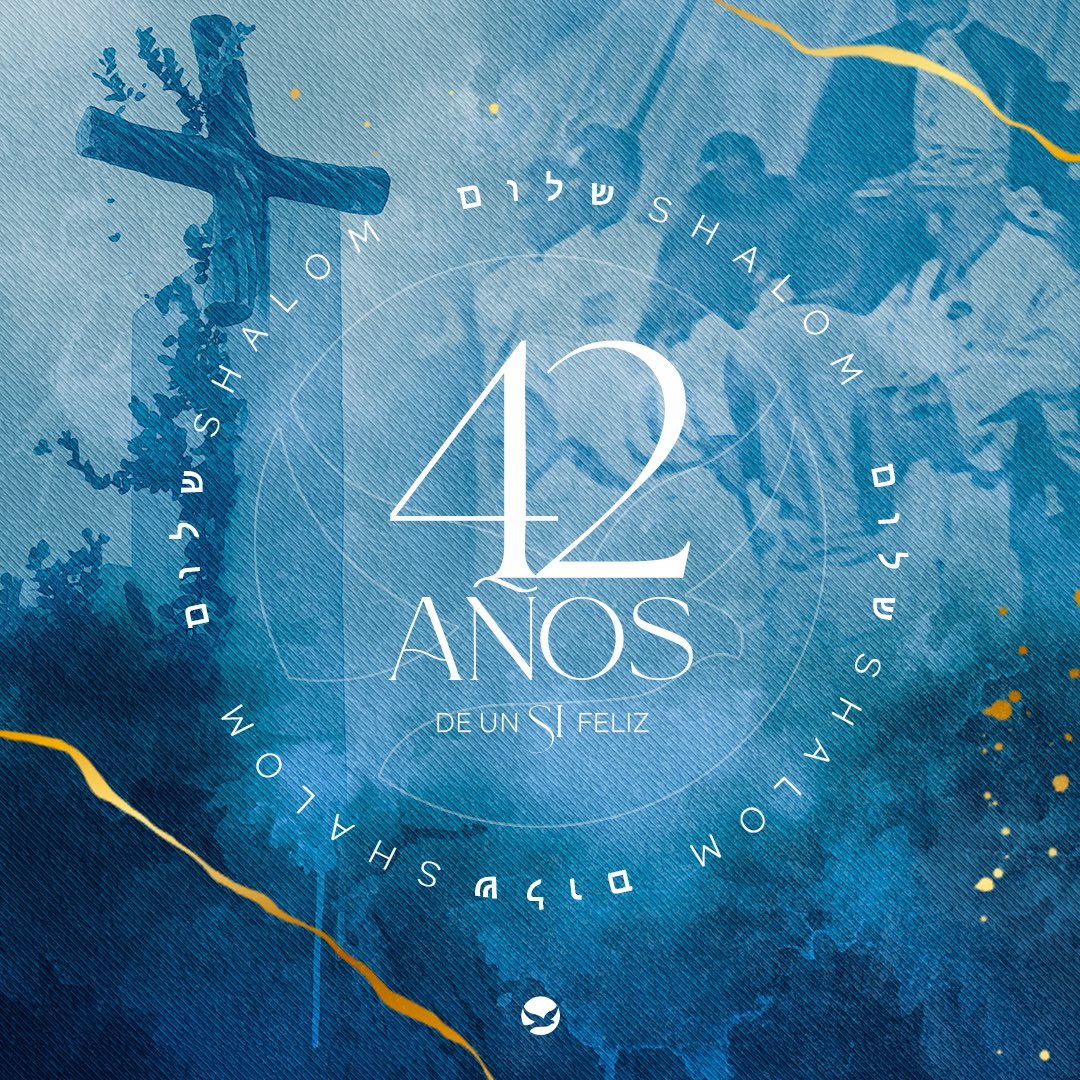 shalomasuncion's tweet photo. 𝟰𝟮 𝗔𝗡̃𝗢𝗦 𝗗𝗘 𝗨𝗡 𝗦𝗜 𝗙𝗘𝗟𝗜𝗭🤩 

Hay innumerables razones las que tenemos para cantar nuestras alabanzas al Señor. ¡Vos también sos parte de esta historia de amor! 

Feliz Aniversario a la Vocación Shalom🎉❤️ https://t.co/c9O3dlaqfR