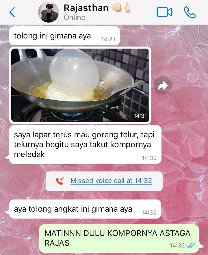 : telur goreng 
#rajasayana 

lee jeno six tweets 
©thissperanza