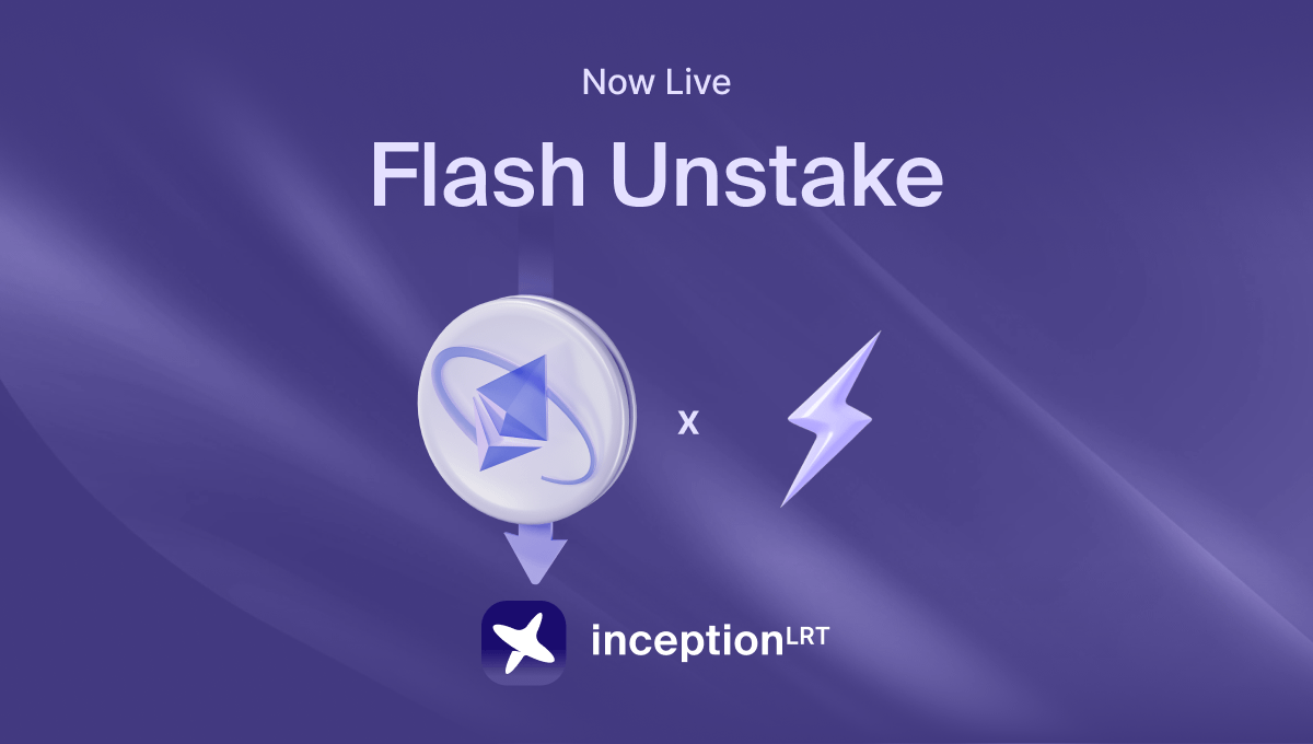 InceptionLRT's tweet photo. 🚀 Flash Unstake is LIVE on InceptionLRT 🚀
🚀 Flash Unstake is LIVE on InceptionLRT 🚀
🚀 Flash Unstake is LIVE on InceptionLRT 🚀

Time is 💰 in DeFi. That's why we're giving YOU the keys to instant liquidity ⚡⚡⚡

What's the hype about Flash Unstake? 🧐
This awesome feature lets you unstake your LSTs (ETH coming soon!) in minutes, not days 😎

No more waiting around for your funds - react to market moves, cover expenses, or just flex your financial freedom 💪

How does it work? 🤩
���️ Head to the InceptionLRT dApp.
♦️ Select your LST/LRT and then choose "Flash Unstake".

♦️ Select the amount of  you want back.
♦️ Confirm, and boom 💥 - your ETH is back in your wallet in a flash⚡

The Flash Unstake fee is variable, changing according to the Flash Unstake Pool's current balance. When the pool is healthy, the fee is as low as 0.5%, but it can go as high as 3% when demand is high ⚖️

How It Works 🤓
Imagine you want to flash unstake 1 ETH. Let's say the fee is 0.5%. You'll pay a small fee of 0.005 ETH, and get 0.995 ETH back in your wallet within 24 hours ⚡

But here's the cool part: that fee goes back into the system to incentivize other users to restake, which helps keep our LRTs competitive 🔄

It's a win-win!

Flash Unstake is the perfect tool to make your #restaking experience MUCH MUCH BETTER 🔥

Why? 🤔
• Need to react to market moves ASAP? No problem.
• Unexpected expense? Get your LSTs back fast.
• Just like having options? We got you.

Flash Unstake gives you the flexibility YOU deserve!

Flash Unstake is just the beginning. We're constantly building new ways to make DeFi work for YOU 🫵

Come together and give it a try today👇 

https://t.co/VIItAjotiv