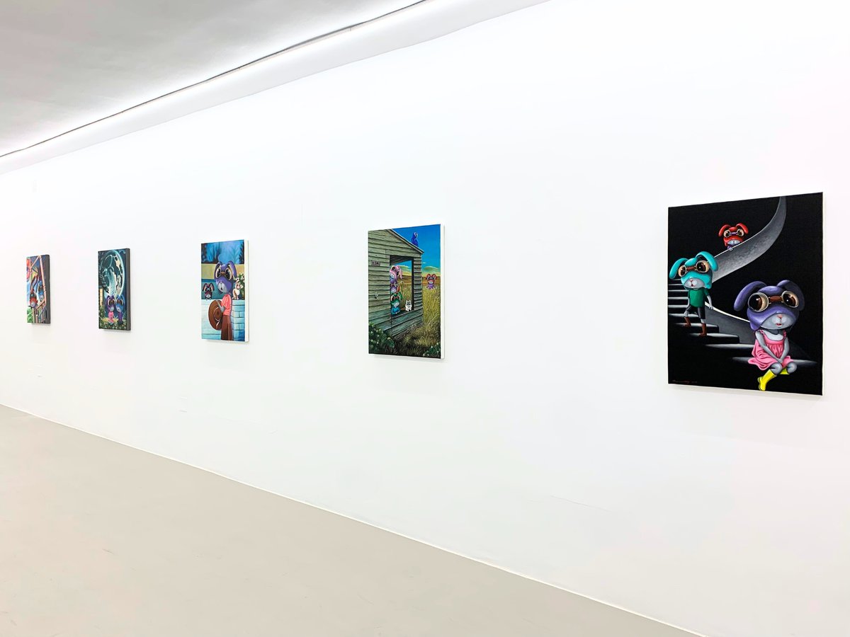 VLABgallery's tweet image. Elang Sutajaya (Yogyakarta, 1987) is an Indonesian artist who can be described as a visual storyteller. The artist grew up with pop culture influence as can be appreciated in his anthropomorphic aviator rabbits.

#vlab #villazan #art #artist #elangsutajaya #exhibition