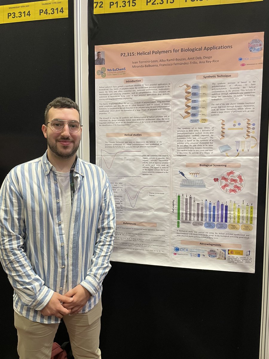 BioNanoChem (@bionanochem) on Twitter photo Today at <a href="/EuChemS_Congres/">10th EuChemS Chemistry Congress</a> you can find Iván and <a href="/AlbaRamilBouzas/">Alba Ramil</a> at their amazing posters. Go check them out before the day ends! You’ll find them at posters P2.312 and P2.315 Today at <a href="/EuChemS_Congres/">10th EuChemS Chemistry Congress</a> you can find Iván and <a href="/AlbaRamilBouzas/">Alba Ramil</a> at their amazing posters. Go check them out before the day ends! You’ll find them at posters P2.312 and P2.315