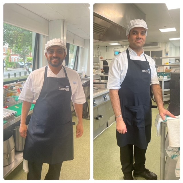 ChrisFord1989's tweet photo. I wish our @epsom_sthelier  Chef Chacko Varghese, Rishi and @TestineAg  all the best as they take on the challenging NHS Chef of the Year competition! @NHSEngland

Wishing all participants good luck in this exciting competition! 🍴 💙 👏 
#NHSChef #CompetitionTime #Catering #BDA https://t.co/JCWc0JtM7v