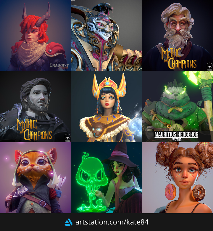 odinokate's tweet photo. Hey, happy #PortfolioDay I am Ekaterina, a 3D character artist, I really like creating fantasy characters https://t.co/APLVZSndm4