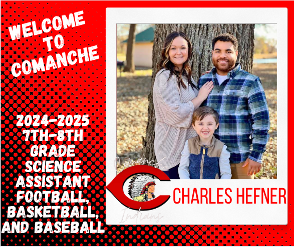 CPSIndians's tweet photo. Let’s give an Indian welcome to Coach Hefner as a new hire to our coaching staff. He will be assisting in highschool football, basketball, and baseball, as well as head 8th Basketball. He will be a CMS Science Teacher

#CPS #comancheok #WeAreOne https://t.co/pSt4vJ4H3Z