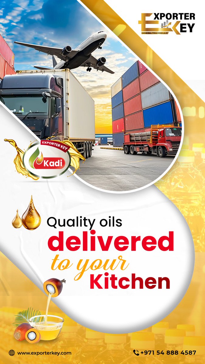 🌟 Elevate Your Business with KADI Oil! 🌟

📞 Order now and experience the best in the industry!
📍 Office 4002- Floor 40 The Citadel Tower - Business Bay Dubai United Arab Emirates
📩 info@exporterkey.com
🌐 exporterkey.com
☎ +971 54 888 4587