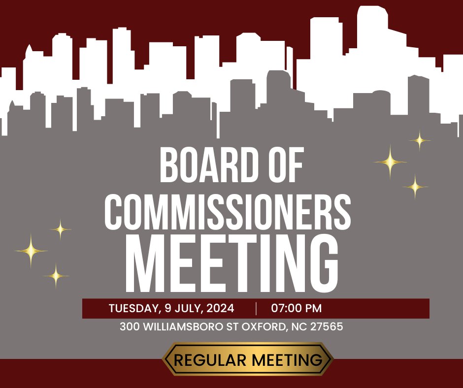 City of Oxford, NC - Government tweet media