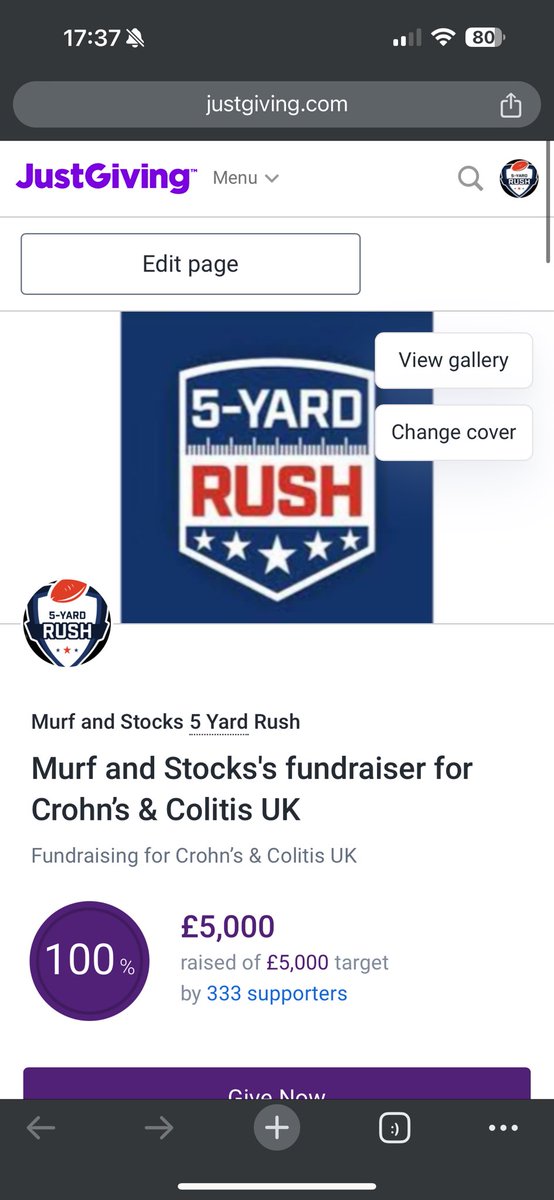 We did it 🥳🥳🥳

Thank you to every (especially our most recent donator who donated the difference to get us over the line with an incredibly generous donation) 

We still have 3 FFCC Spots left. So please do sign up and donate.

<a href="/CrohnsColitisUK/">Crohn's & Colitis UK</a> will be blown away with the