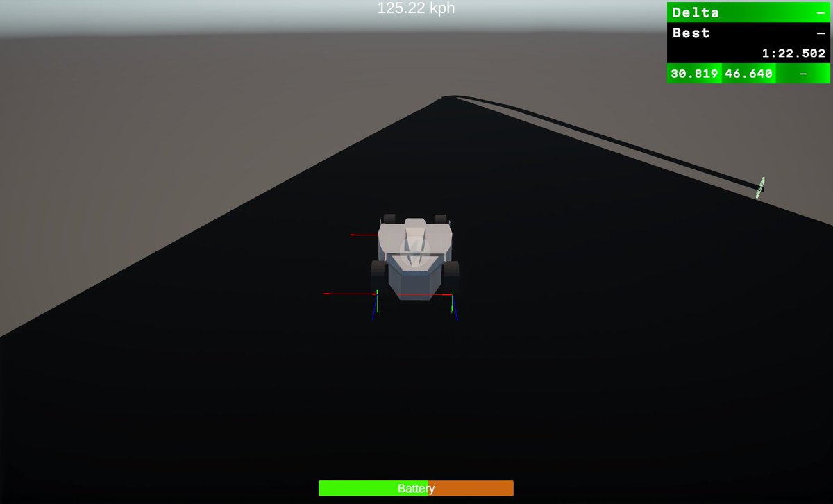 SodaRocketDev's tweet photo. Working on a timing box for Soapbox 1. So far only the current lap time and sector times are working.

If you have any advice on how I can implement the time delta, let me know because the only idea I have seems clunky.

#indiegame #indiedev #gamedev https://t.co/Xvlb32PXNd