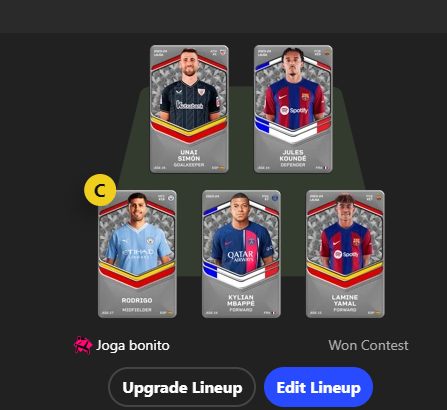 FutSheriff's tweet photo. Challenge me on @Sorare Rivals!
https://t.co/loDOPYYJqT
And also, show me your final lineup for this matchup!
#sorare #rivalsleague #SPAvsFRA https://t.co/Bm20QRYFc3