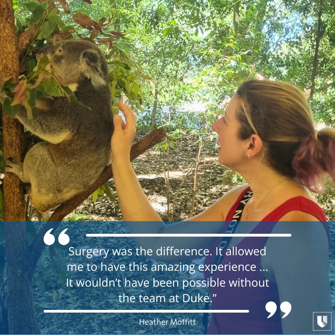 Heather Moffitt had been told the cancer that spread to her spine was too extensive for surgery, but Moffitt wasn't ready to accept living in her chair.

That's when she found the #Duke Center for Brain and Spine Metastasis. 

Read her story: neurosurgery.duke.edu/news/woman-fin…