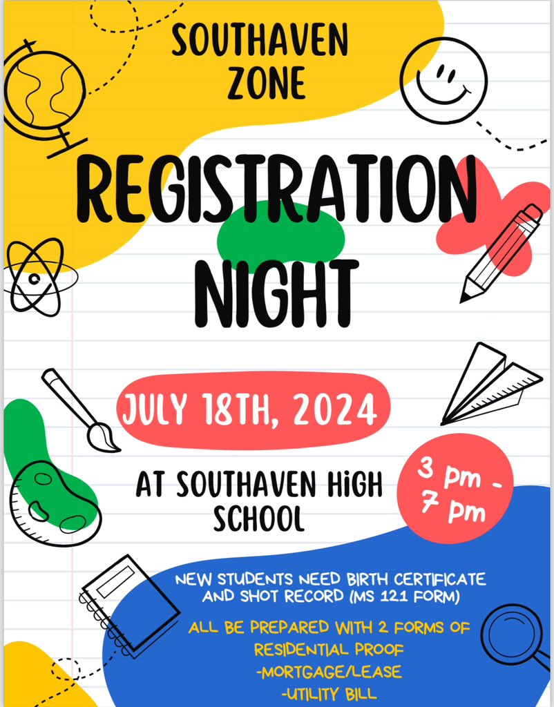 Southaven School Zone Night Registration