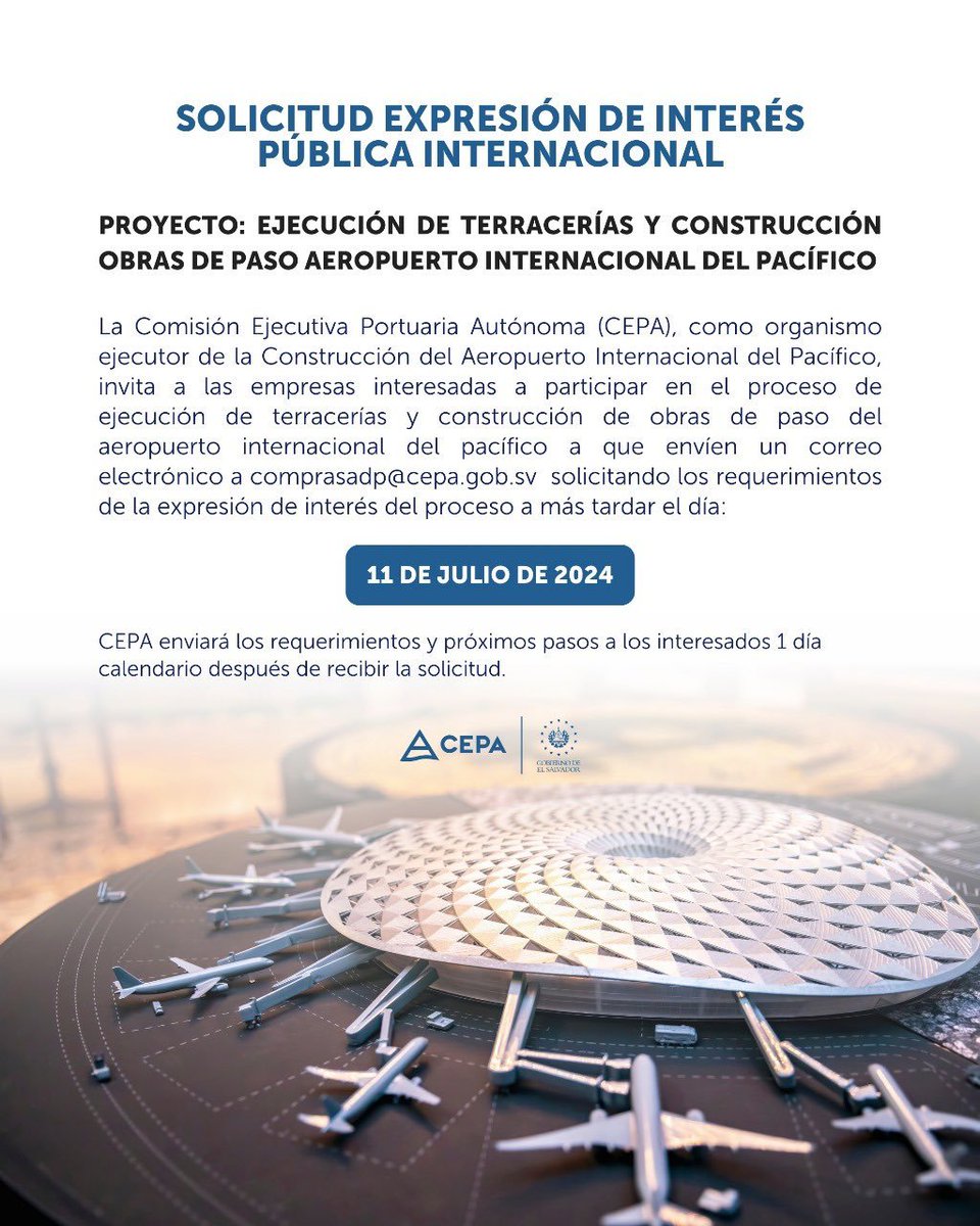 La construcción de obras vinculadas al Aeropuerto del Pacífico en La Unión trae más devastación y despojo a la zona oriental. Destruir ecosistemas y desplazar comunidades ¡NO ES DESARROLLO! <a href="/CEPASV/">CEPA</a> <a href="/ONU_es/">Naciones Unidas</a> <a href="/OACNUDH/">OACNUDH</a> <a href="/DESCA_CIDH/">#REDESCA</a> <a href="/UNEP/">UN Environment Programme</a> <a href="/CONADAM_SV/">CONADAM El Salvador</a> <a href="/EquipoEscazuSV/">Equipo Impulsor Acuerdo de Escazú-El Salvador</a> <a href="/MILPAelsalvador/">MILPAelsalvador</a>