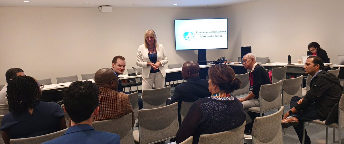 Education and Academia Stakeholder Group met to discuss how to bring the message about the double character of education and LLL into the HLPF: education as a human right AND best instrument for achieving all other goals.