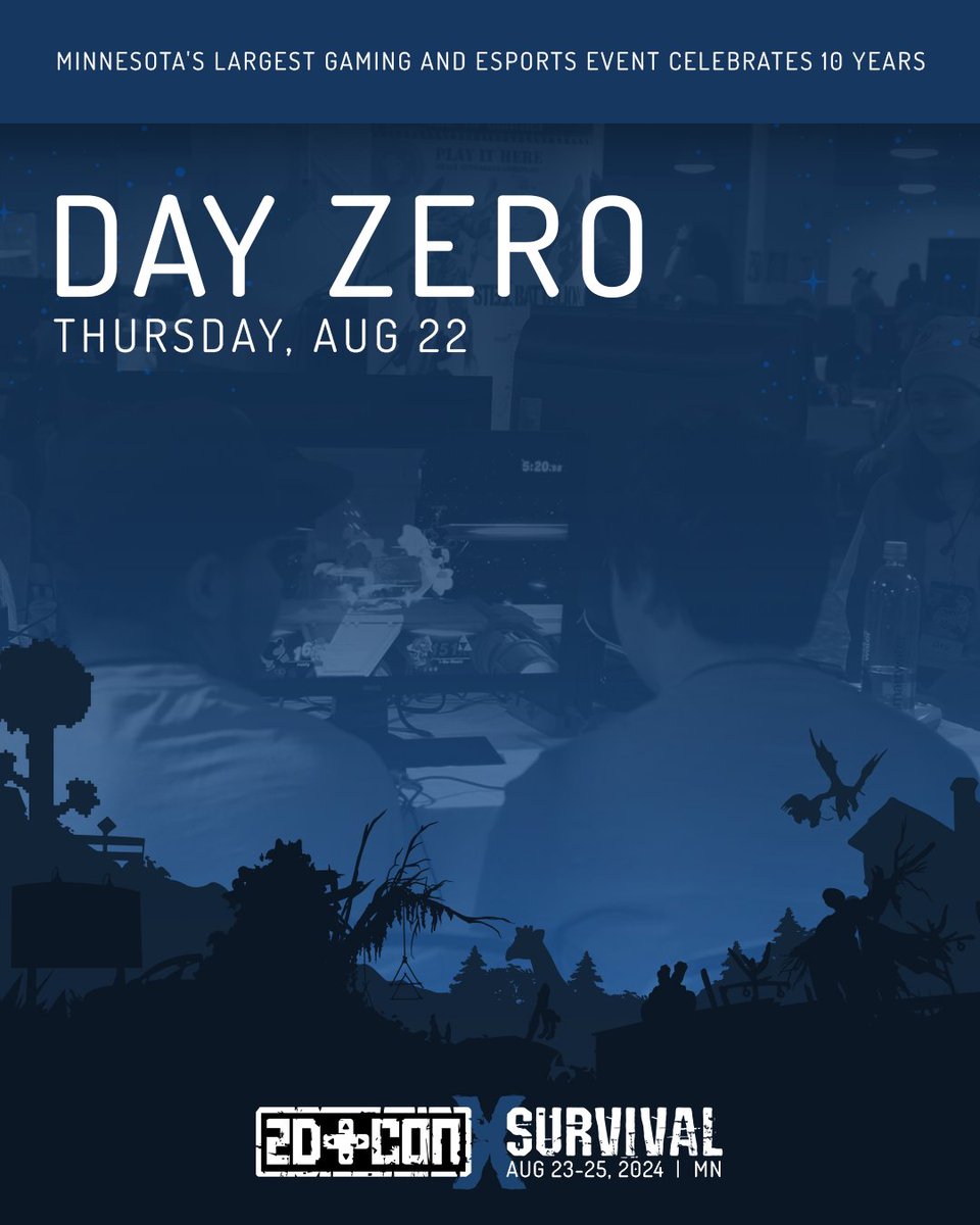 New for 2024! Day Zero Content!

Getting to 2D Con early? We'll have some day zero content for you to enjoy!

🎮 Registration
🎮 Guys Games and Beer
🎮 Dev Dash
🎮 Open tabletop gaming