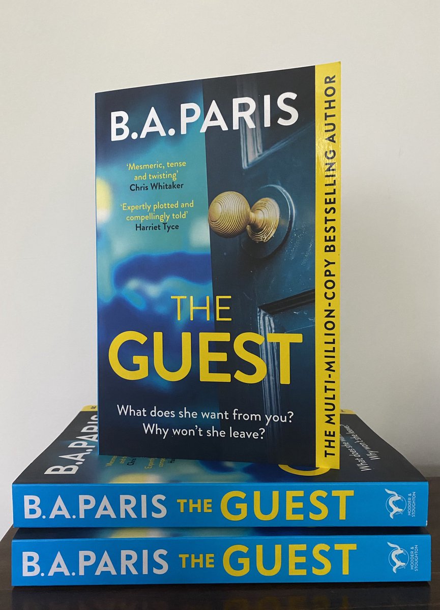 baparisauthor's tweet image. 🎉 It’s GIVEAWAY time! 🎉
I’m giving away 3 beautiful copies of #TheGuest paperback. If you would like the chance to read it before publication day on 18th July, Like, RT and Follow. Giveaway ends Friday noon. UK and NI only. Good luck!
