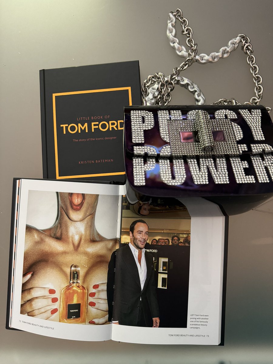 Little book of Tom Ford, available now. Swipe for shocking moments from the book (and my bag collection) if you dare 🍇

Which is more🚨scandalous🚨? My Tom ford book or my Tom ford bag? You’ll have to get the book to find out.