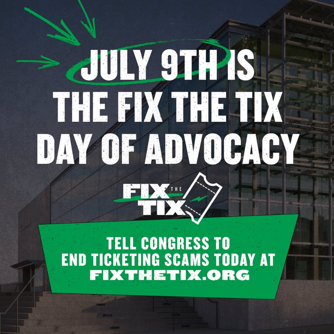 Today, we join the call to support the #FansFirstAct. As a community venue, we've seen the impact of unfair ticketing practices. Let Congress know we need transparency &amp; fairness in ticketing.

Make your voice heard, send a letter to Congress at fixthetix.org