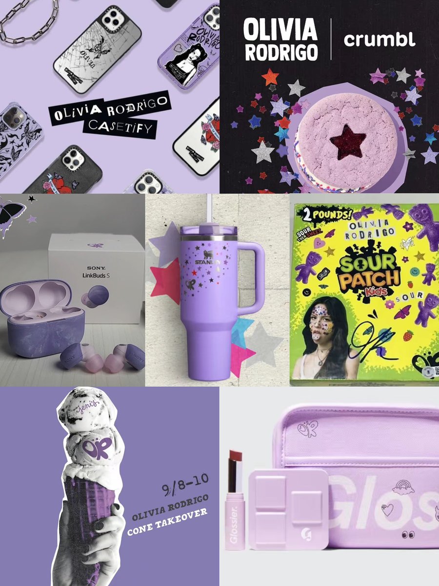 these olivia rodrigo collabs are so perfect.