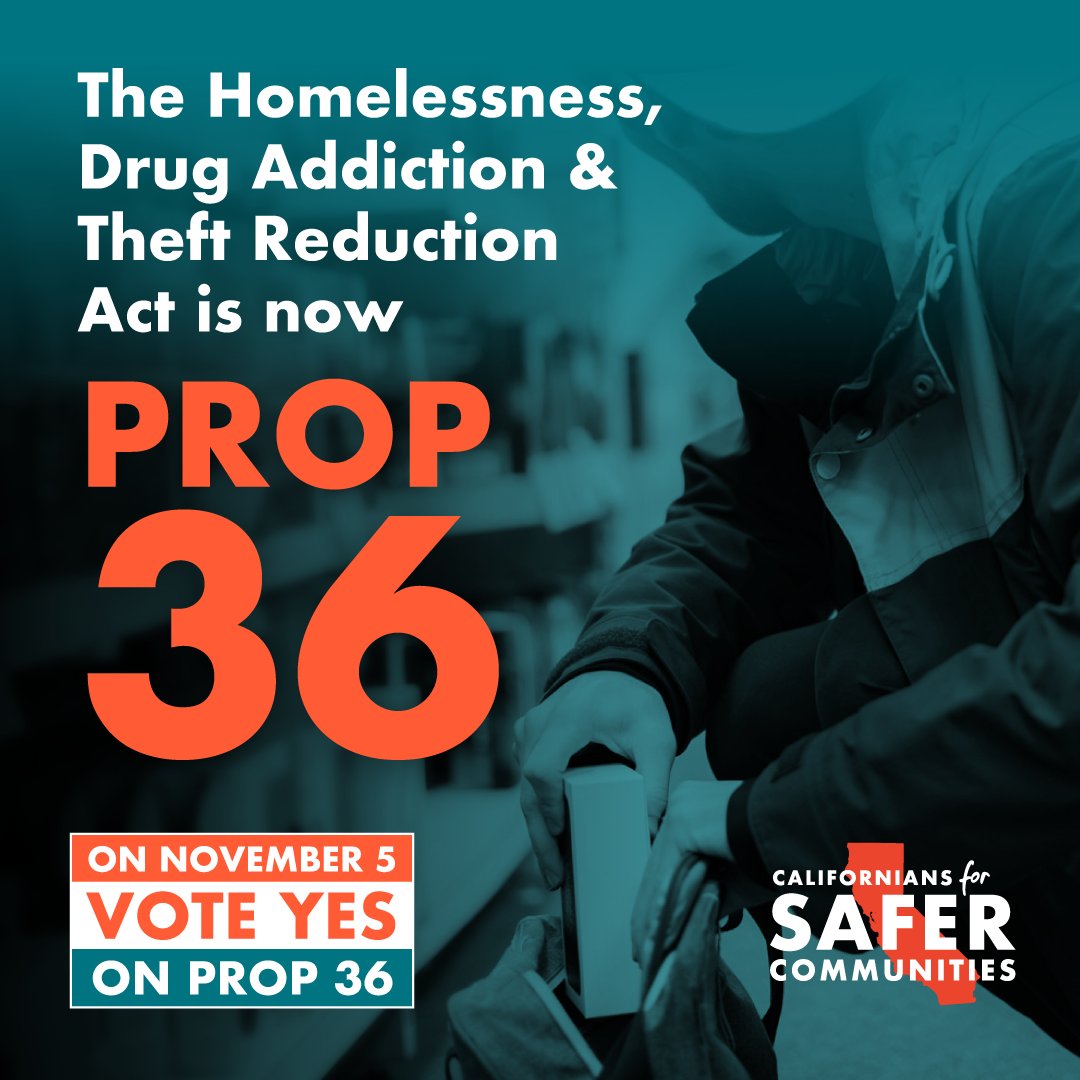 🚨Exciting News: Our Measure is Officially Proposition 36! 🚨

Prop 36 is the commonsense public safety reform we need to address retail theft, the fentanyl epidemic, and homelessness. With your support, we can bring these crucial solutions to California.

Let’s make a real
