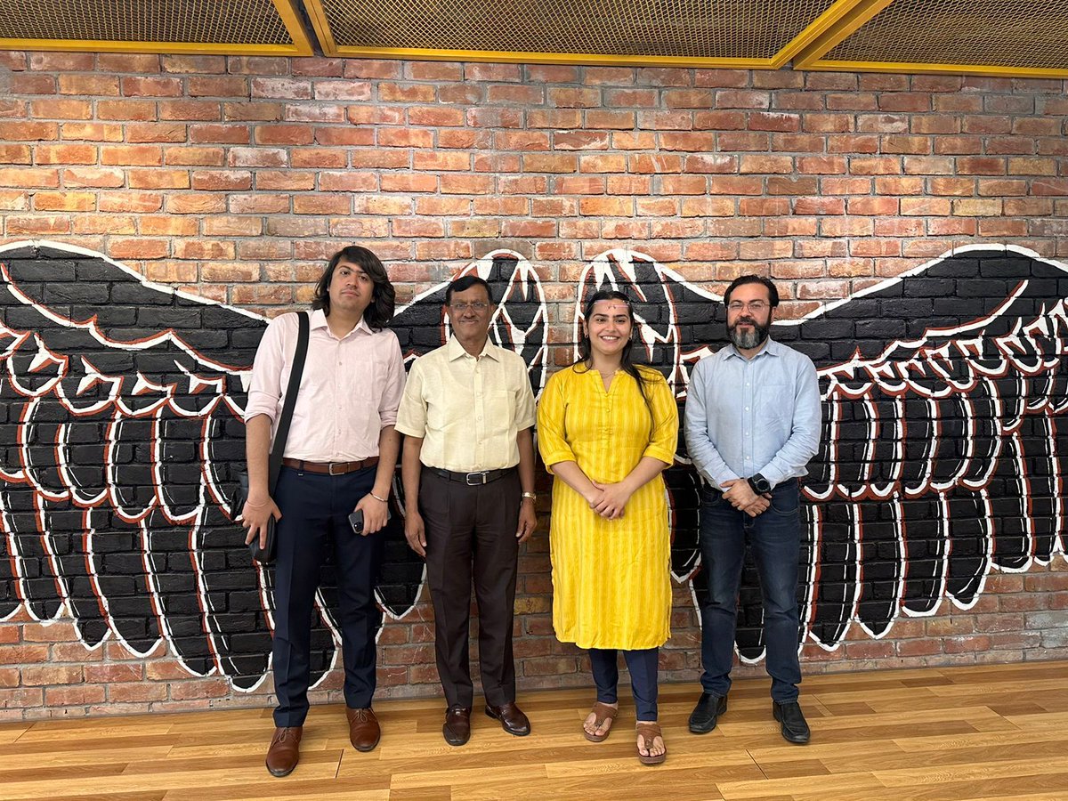 iaimpactlabs's tweet photo. We are honored to host Dr. DM Mulay, Ex-member, NHRC, and ex-secretary, Ministry of External Affairs, India, at our office to discuss how micro-industries, chambers of commerce, CSRs, retired IAS officers, and young entrepreneurs can prosper the impact and development industry. https://t.co/YKlWfGj5g2