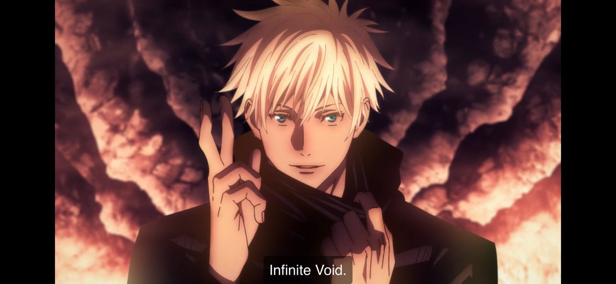 roiidplays's tweet photo. I forgot how awesome it was to see Infinite the first time, and even now it's still awesome. #JJK #JutsuKaisen #Gojo #GojoSatoru #Infinite #Void #InfiniteVoid #anime #animetwt https://t.co/vzsGJrW5Bu