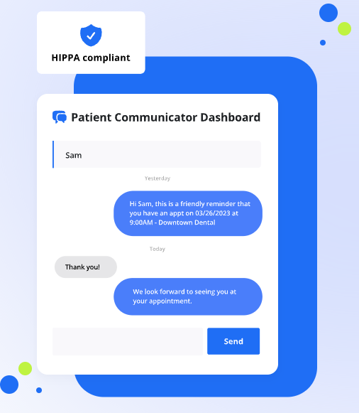 doctible's tweet photo. Struggling with patient communication? 

Doctible’s Patient Communicator offers HIPAA-compliant two-way texting and automated reminders to keep your practice running smoothly.

Book a demo today to learn more! https://t.co/9zw6JZ8Pnc

#HealthcareTech #PatientEngagement #Doctible https://t.co/sEpOfHzPgC