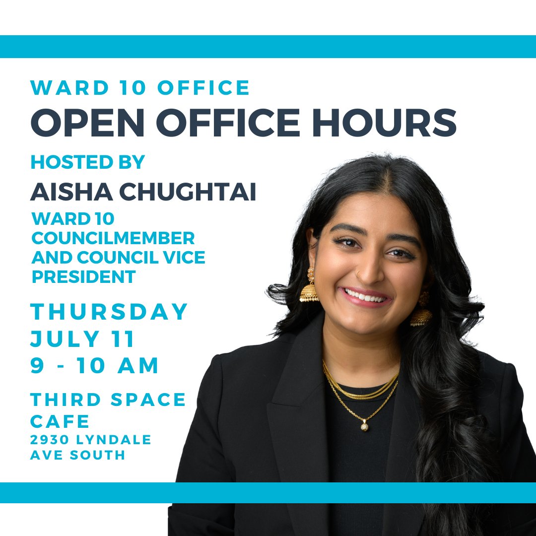 On Thursday, July 11 from 9-10am, I’ll be holding Open Office Hours at Third Space Cafe (2930 Lyndale Avenue South). Feel free to come by to chat! I’ll be there with my aides to hear your thoughts and try to address any of your questions or constituent service needs.