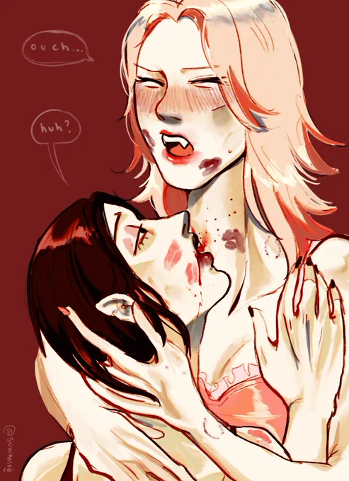 imagine turning ur gf because you're into being bitten but finding out you're more sensitive than you thought and it's already too late (but you're kinda into it...) #nanahachi