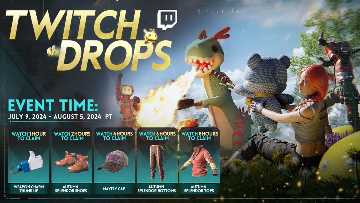 Dive into the Once Human Twitch Drops event from July 9th to August 5th(PT) ! 🎉🎁 Watch streams in the Once Human category and earn exclusive in-game rewards! Streamers, join our Content Creator Program now to be part of the excitement! Don’t miss out! Check the link for more