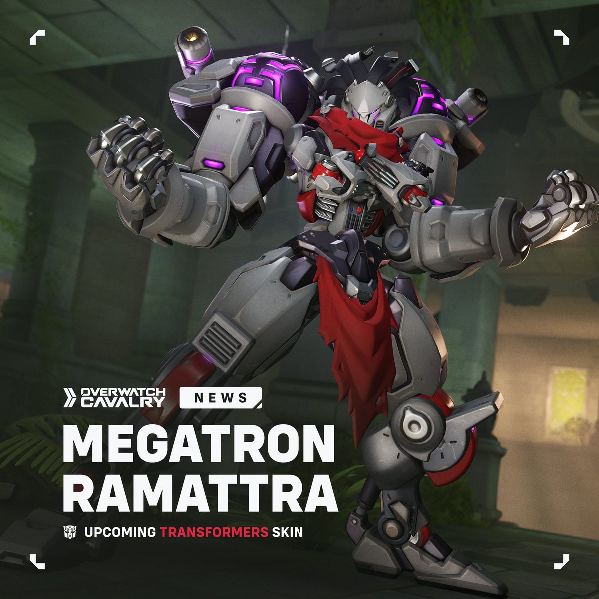 New #Overwatch2 x Transformers Skin: Megatron Ramattra 🟪

🤖 Rising up in 1 HOUR!