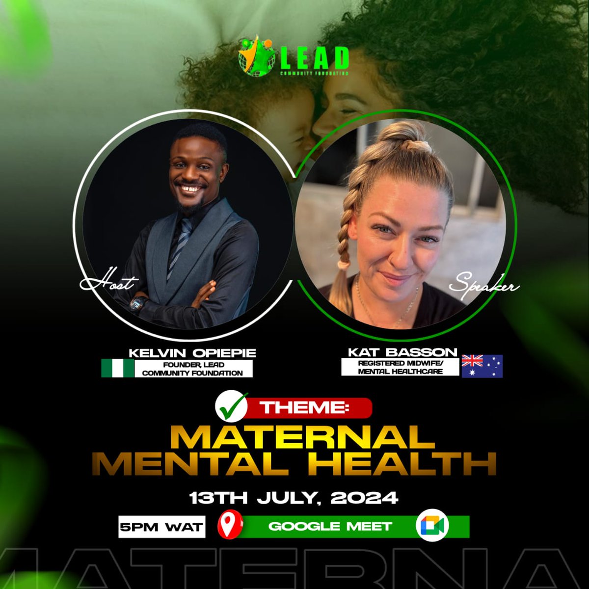 LEAD Community Foundation Uganda (@lead_uganda) on Twitter photo Our founder <a href="/KelvinOpiepie/">Kelvin Okeoghene Opiepie</a> will host a great discussion about Maternal Mental Health together with a registered midwife, Kat Basson. Please register here to be part. docs.google.com/forms/d/e/1FAI… Our founder <a href="/KelvinOpiepie/">Kelvin Okeoghene Opiepie</a> will host a great discussion about Maternal Mental Health together with a registered midwife, Kat Basson. Please register here to be part. docs.google.com/forms/d/e/1FAI…