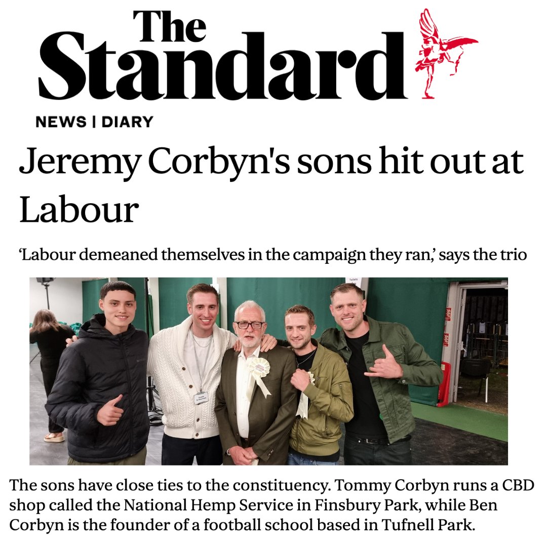 Always happy to be in the press for something that we believe in. We've all been uplifted and celebrating the election success of <a href="/jeremycorbyn/">Jeremy Corbyn</a> since early on Friday.

We are so proud and thankful for everyone who voted for or supported him however they could.  

Thank You!🏆🌿