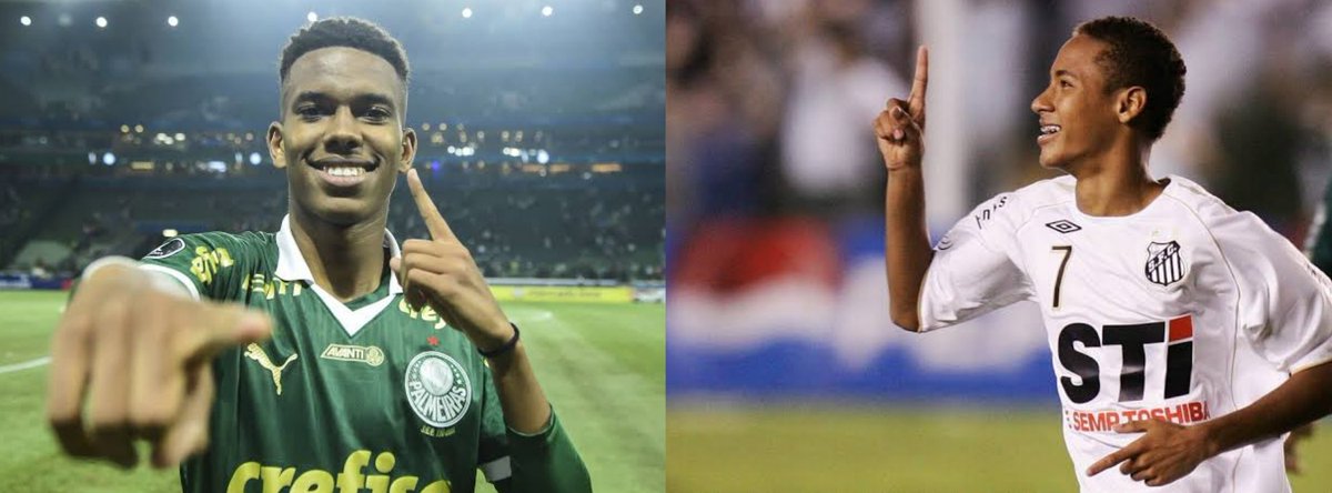 Noitedecopa's tweet photo. 🐷🐳 | Números de Estevão e Neymar até os 17 anos, 2 meses e 16 dias:

🐷💎 Estevão:
🏟️ 28 Jogos (1424 min)
⚽ 7 Gols (203min pra marcar)
🎯 4 Assistências (356min pra assistir)
🅿️ 11 G/A (129min pra participar)

🐳💎 Neymar:
🏟️ 12 Jogos (823min)
⚽ 4 Gols (205min pra marcar)
🎯 3 Assistências (274min pra assistir)
🅿️ 7 G/A (117min pra participar)

📰 Noite de Copa | Dep. de Estatísticas
📷 Divulgação Libertadores / Divulgação Paulistão 

#NoiteDeCopa #futebol #FutebolNaESPN #Chelsea #Santos #Palmeiras #ChelseaFC #BrasileirãoBetano
#Brasileirão2024