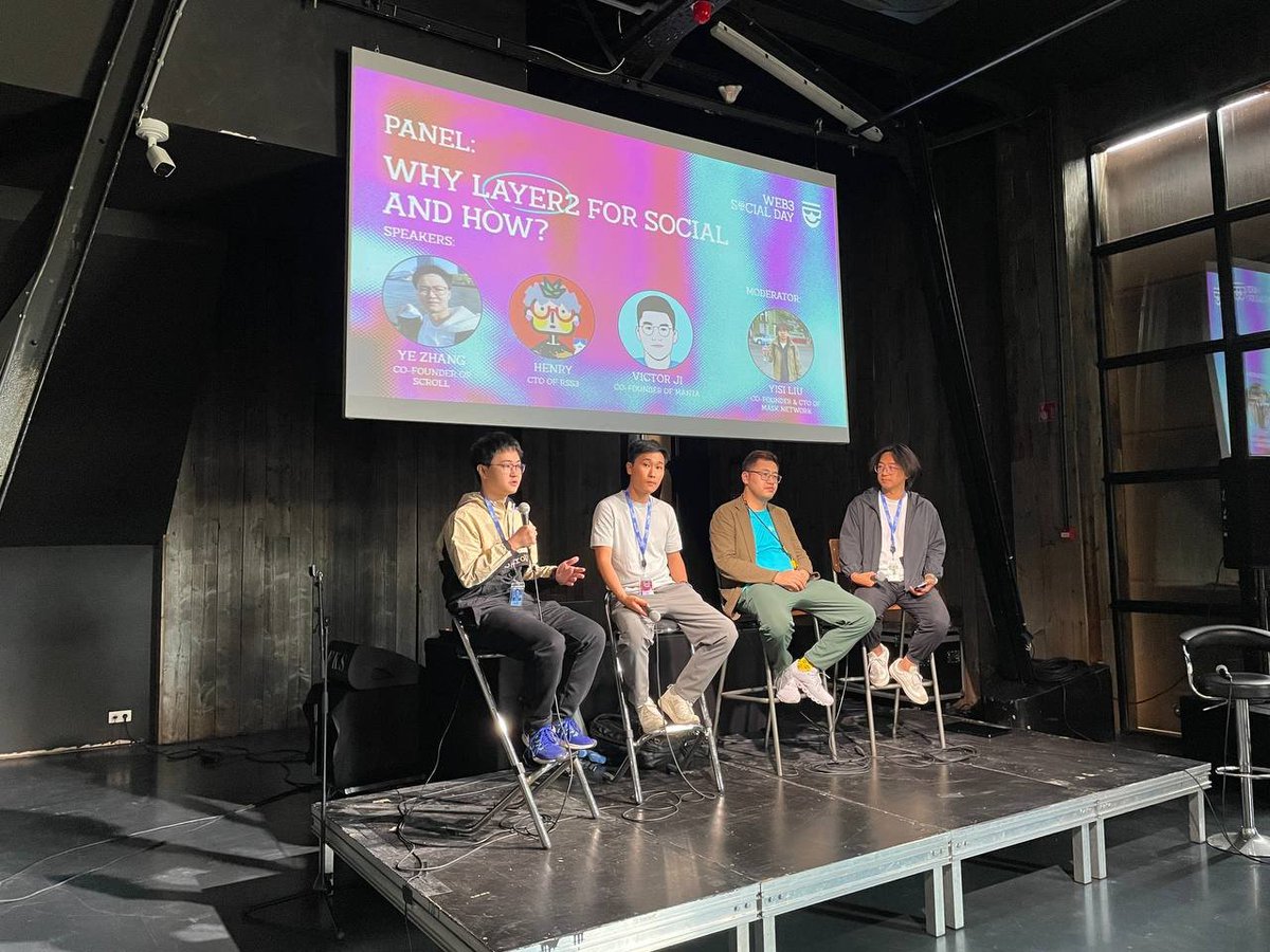 ➡️ At the Web3 Social Day, <a href="/yezhang1998/">Ye Zhang 📜</a> led a compelling dialogue on privacy in blockchain, emphasizing the critical need for on-chain privacy to drive mass adoption.

He emphasized that privacy onchain is crucial - users don't want their social interactions tied to their